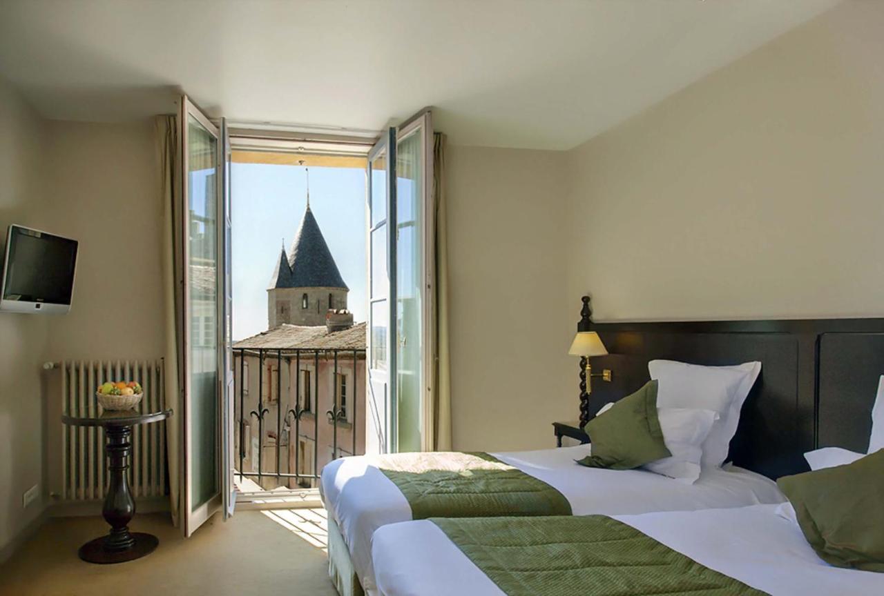Hotel Le Donjon - Coeur De La Cite Medievale Carcassonne Bagian luar foto